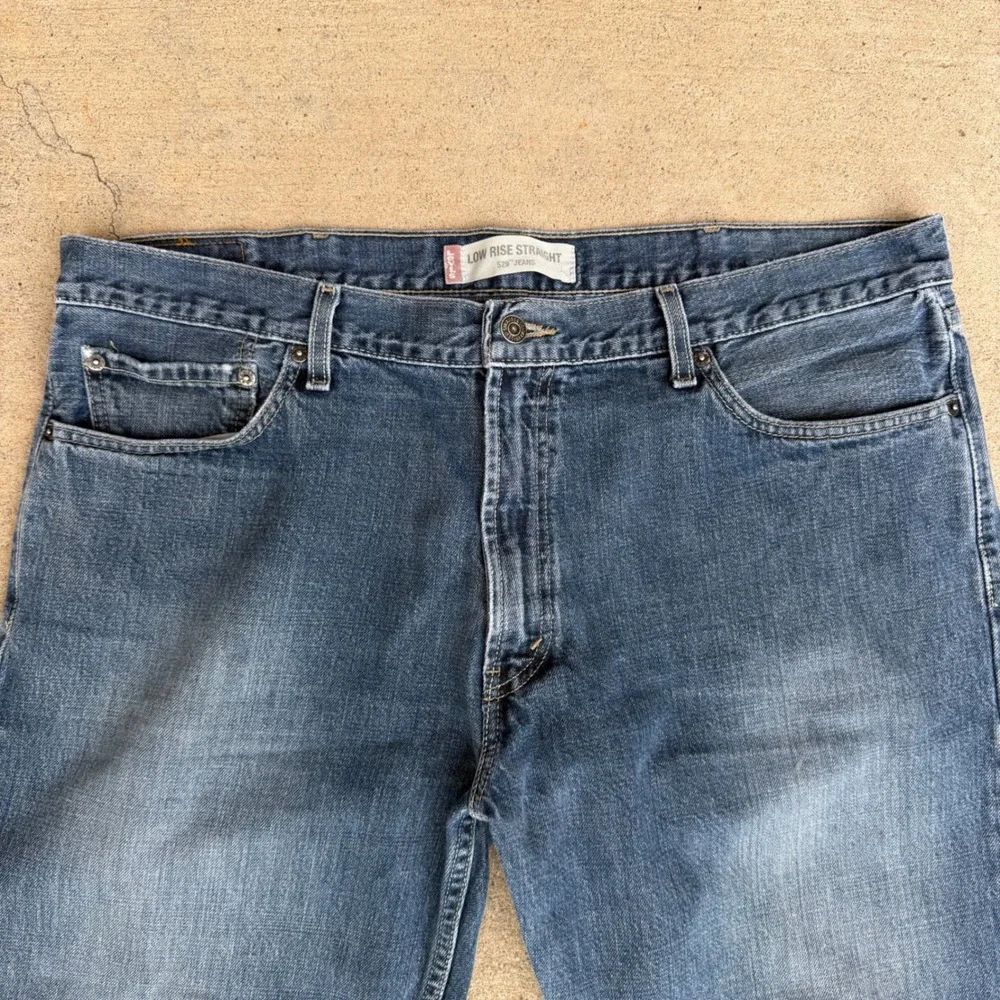 Levi's | 529 Low Rise Straight Jeans Y2K Blue Denim W40 L32 Baggy Streetwear